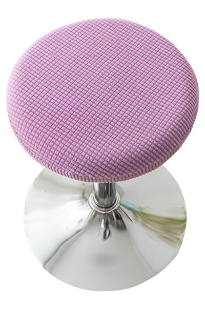 Manufacture of chair covers for round stools Design of solid color chair covers for beauty salons Specialty shop for elastic chair covers 27-35 36-45 SKSC019 detail view-12